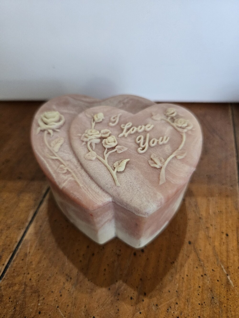 Incology Stone I Love You Heart-Shaped Trinket Box